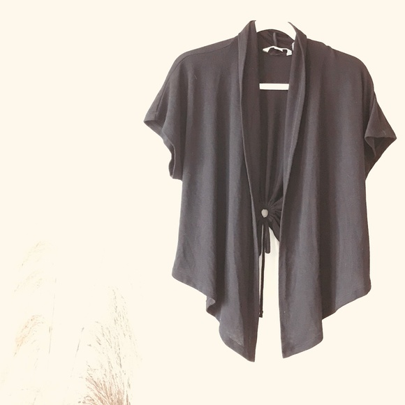 Cropped Sweater Vest Bolero Jacket - Picture 8 of 13